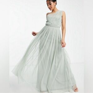 ASOS Petite Anaya Sage Green Dress